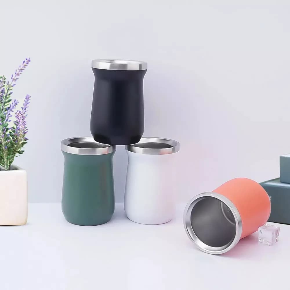 Mate De Acero Inoxidable Doble Pared 260 ml Color Mate — miniatura 3