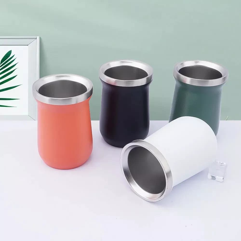 Mate De Acero Inoxidable Doble Pared 260 ml Color Mate — miniatura 6