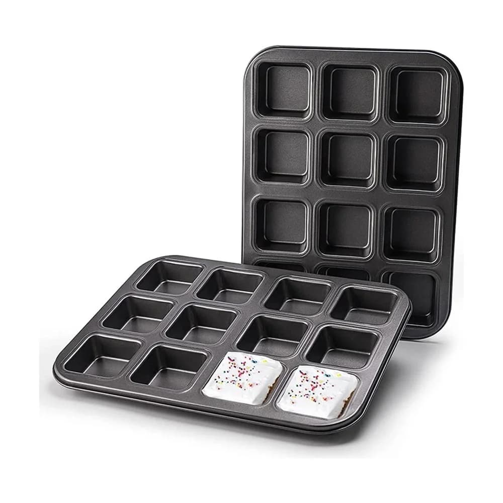 Asadera Molde Para Brownie Cereales Teflon Antidherente X 12 — imagen 1 de 3