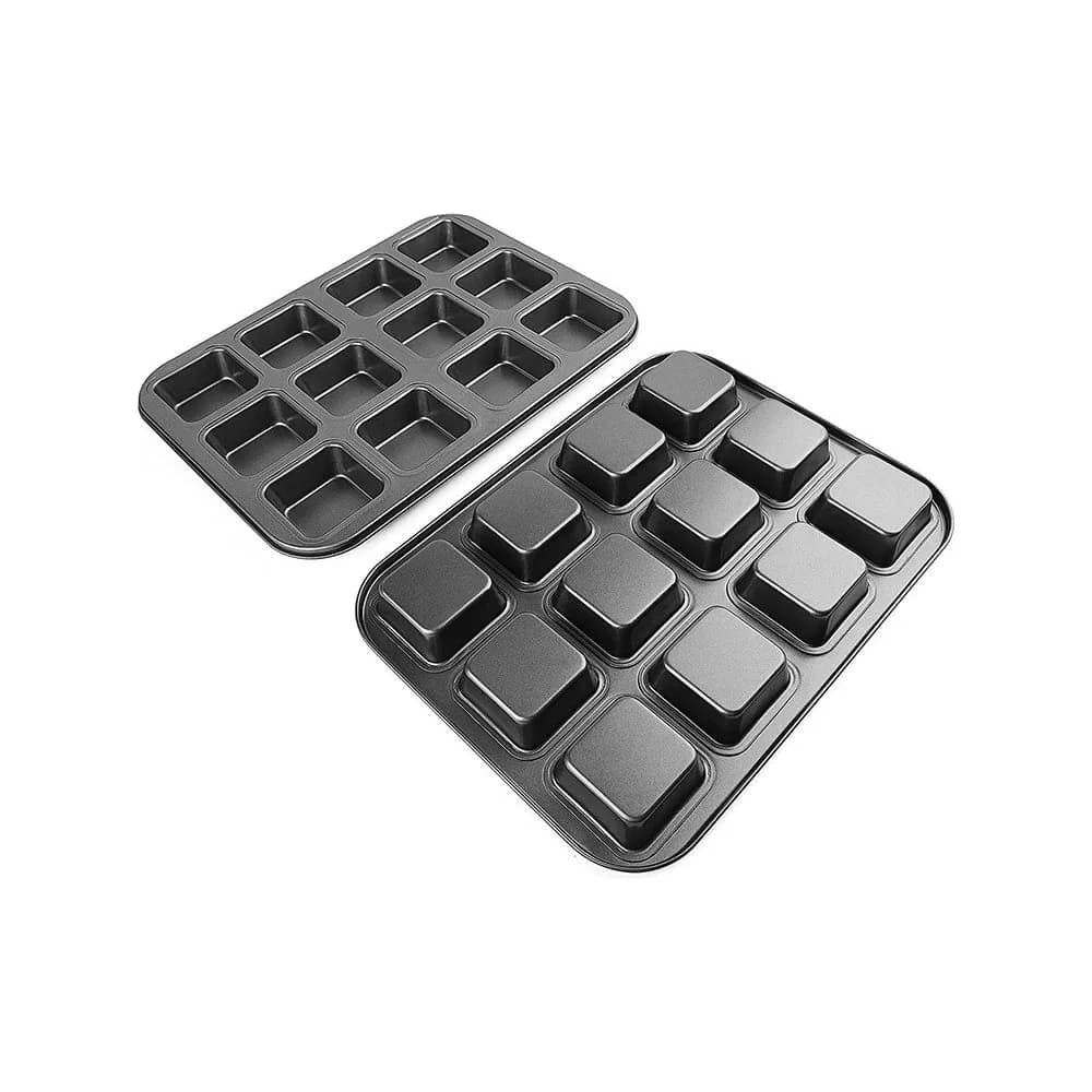 Asadera Molde Para Brownie Cereales Teflon Antidherente X 12 — miniatura 2