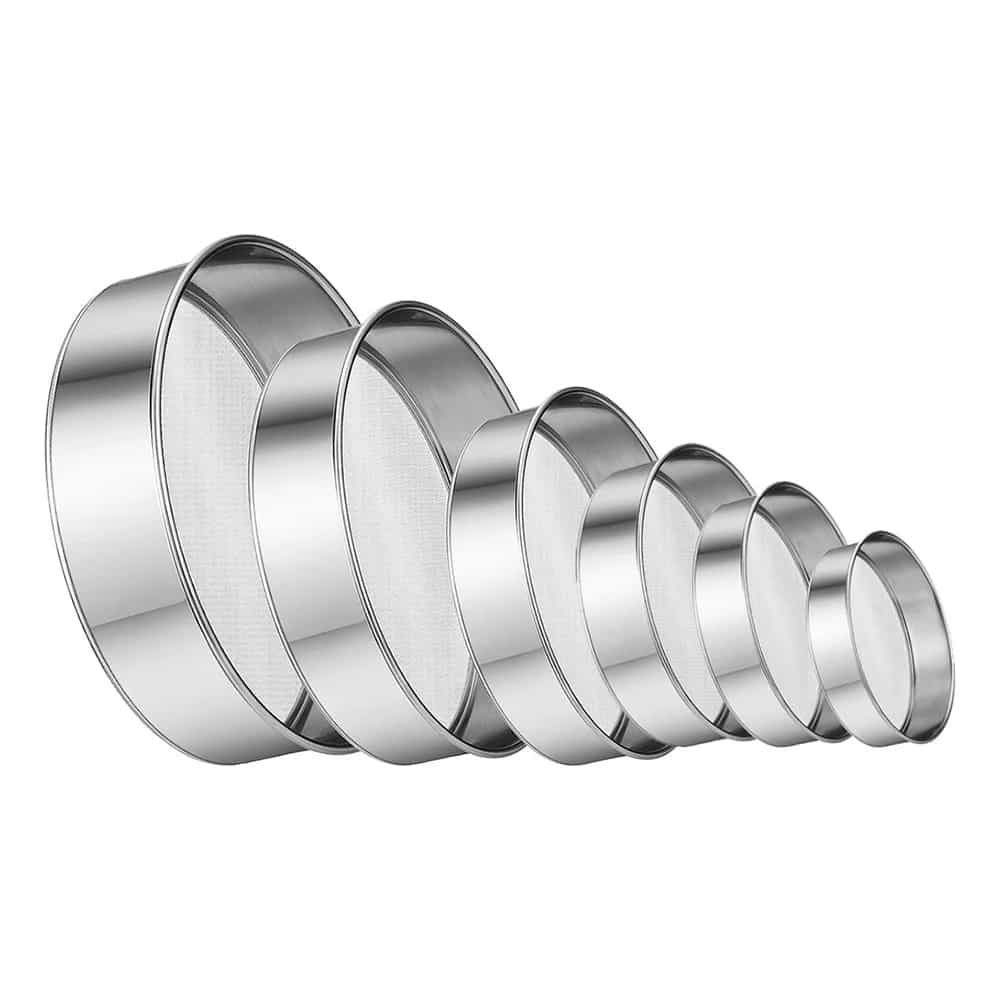 Cernidor Tamizador 6 Piezas Acero Inoxidable De 24 A 13 Cm