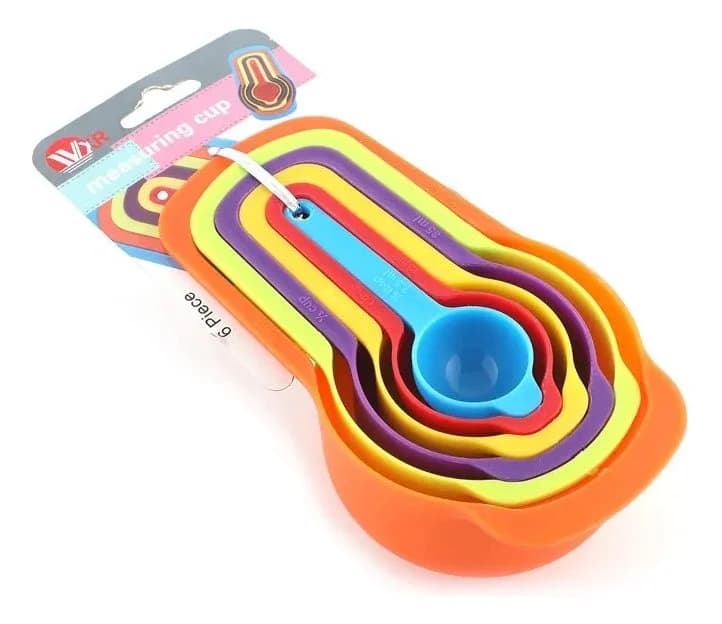 Set De Cuchara Y Taza Medidora 6 Piezas Repostería Cocina — miniatura 2