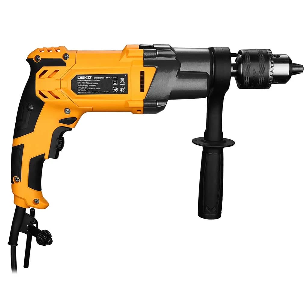 Taladro Con Percutor 16mm 1100w Deko Dkid16g120 Amarillo — miniatura 3