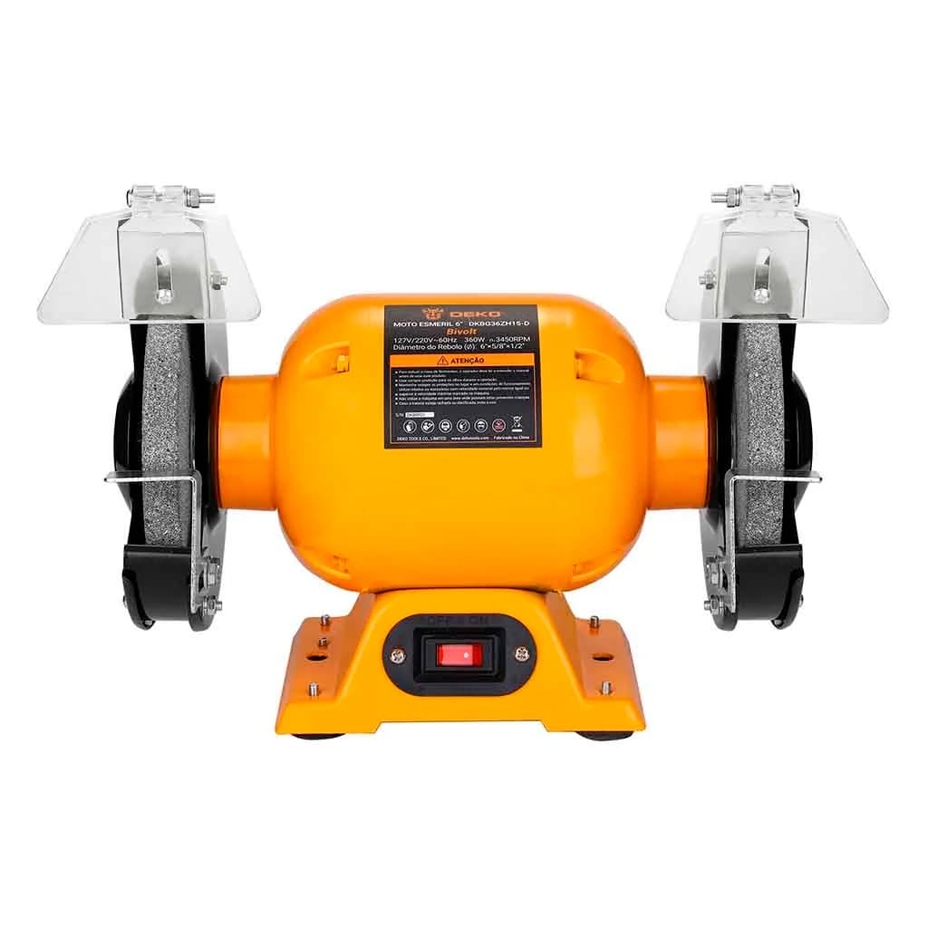 Amoladora De Banco 6 150mm Deko Dkbg36zh15-d 360w Amarillo — miniatura 2