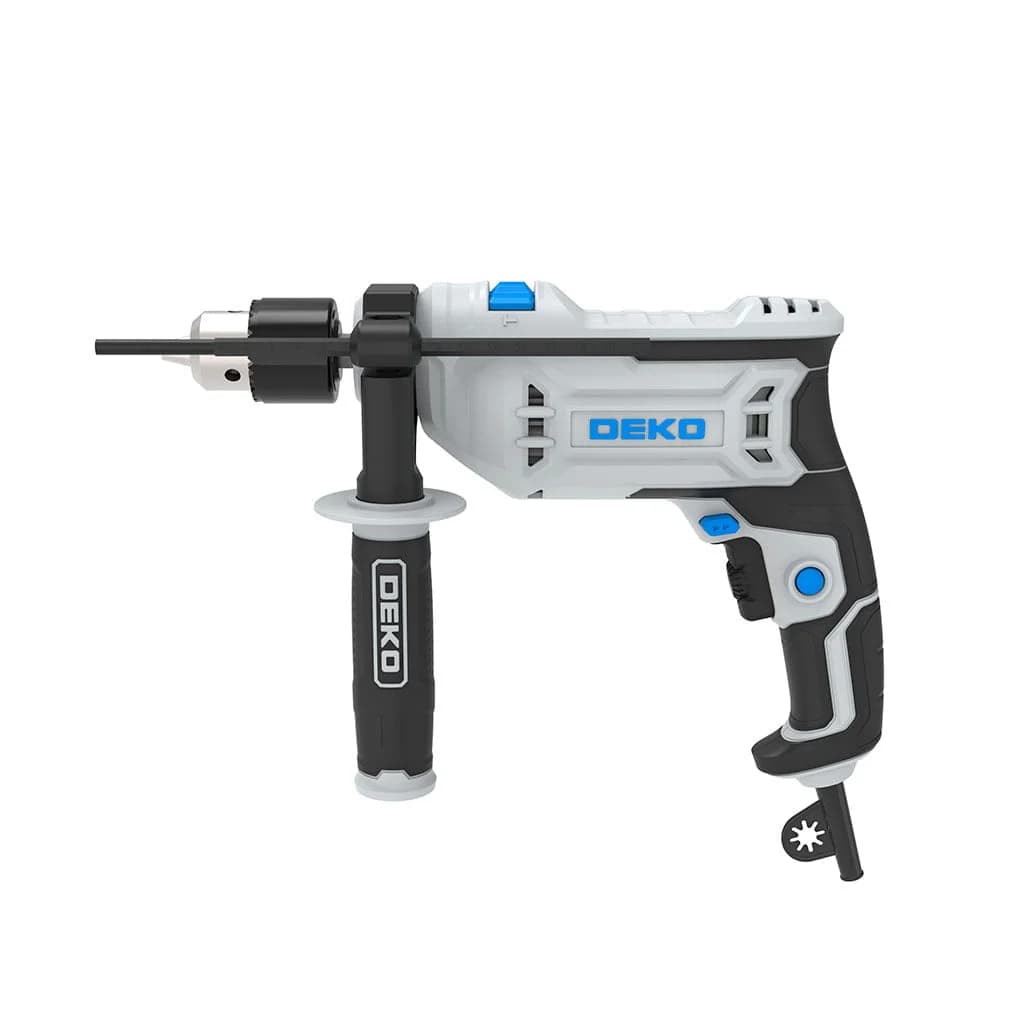Taladro Con Percutor Deko Dkid13xp71 13mm 710w Color Gris — miniatura 2
