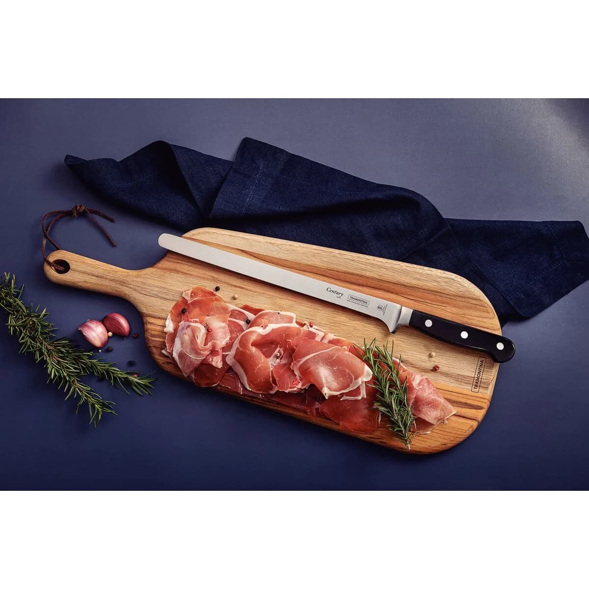 Cuchilla De Jamon Tramontina 10'' Acero Inoxidable Century — miniatura 4