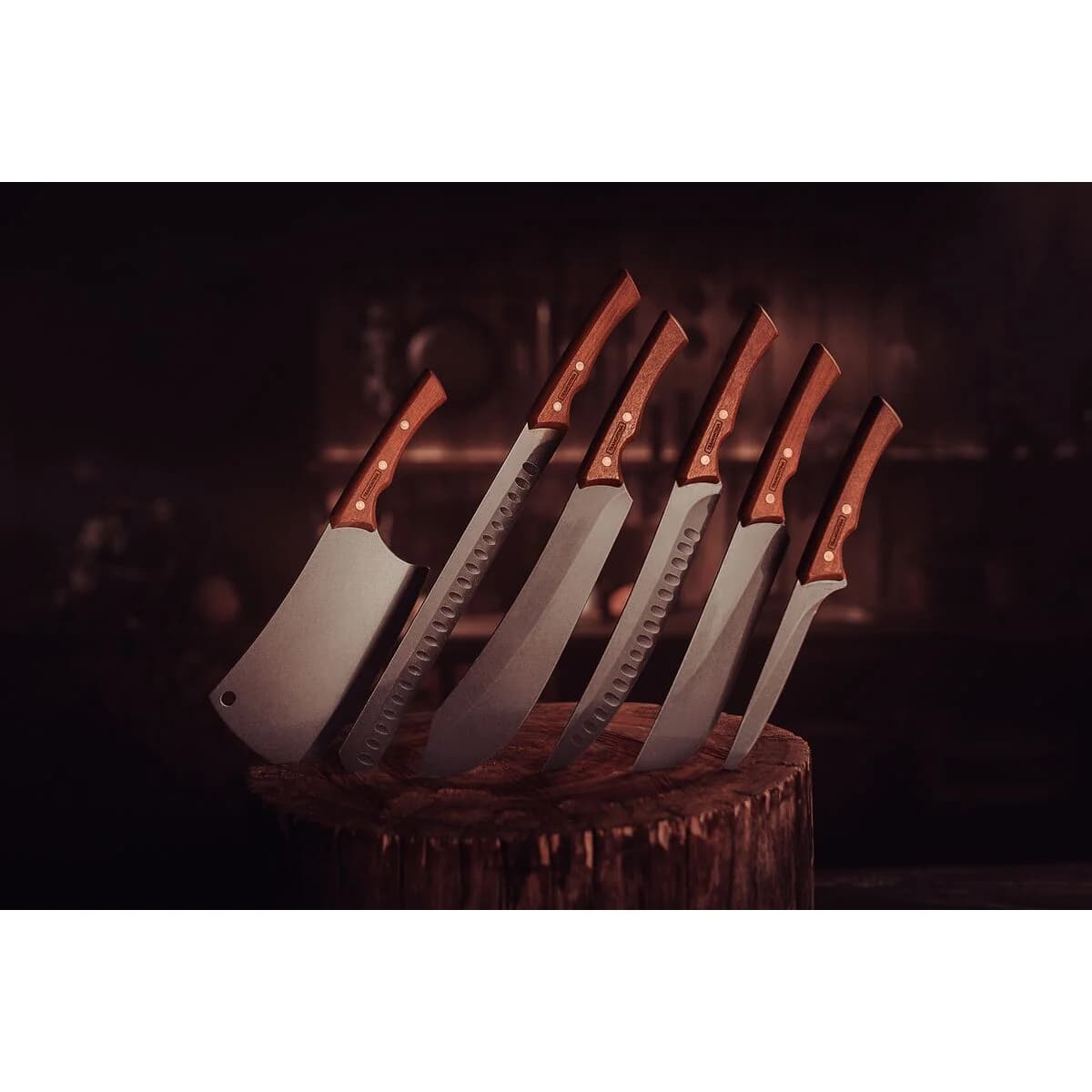 Cuchilla De Carne Tramontina Churrasco Black 10 Acero Inox — miniatura 5