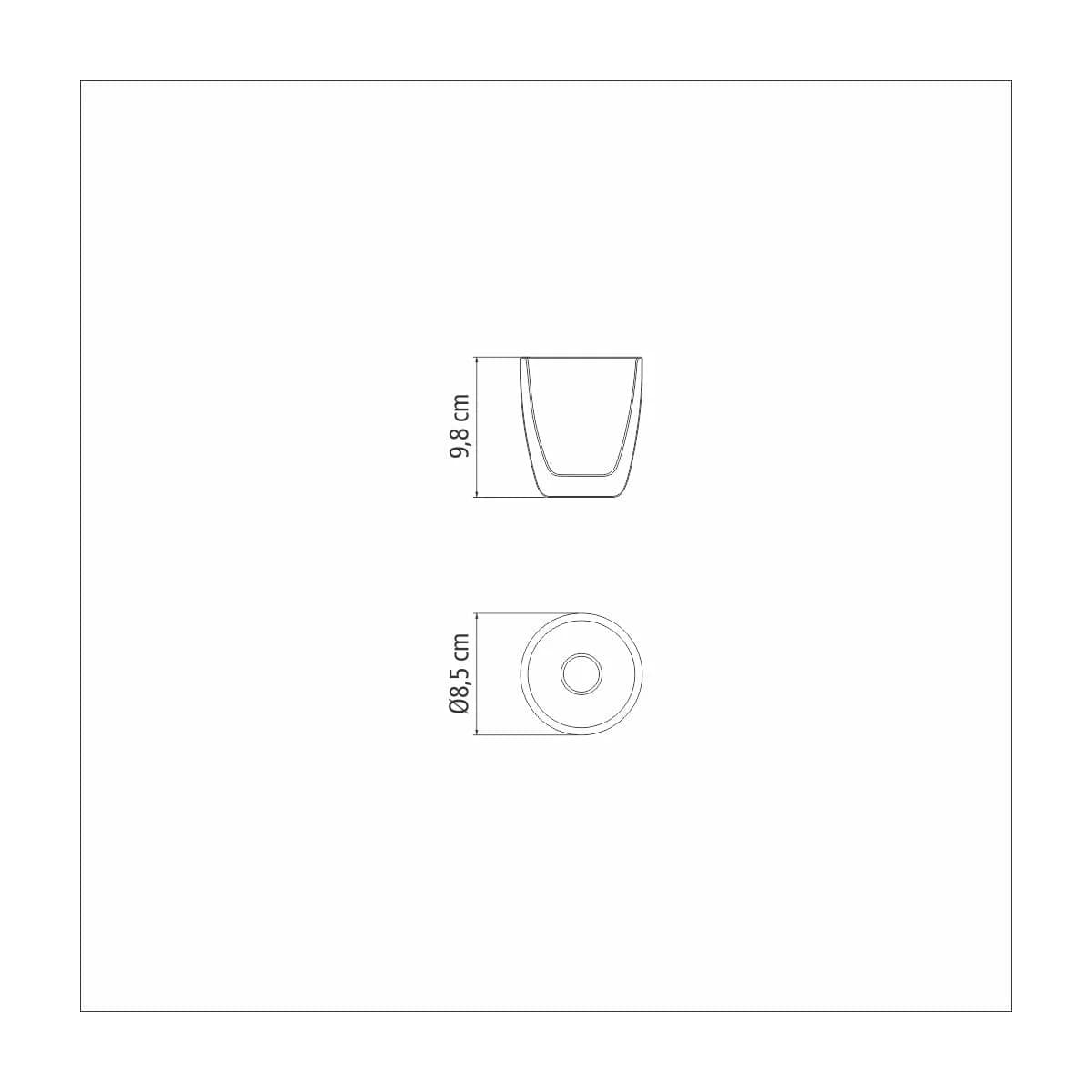 Vaso Doble Vidrio Tramontina Termico 270 Ml Cafe X2 Unid. — miniatura 3