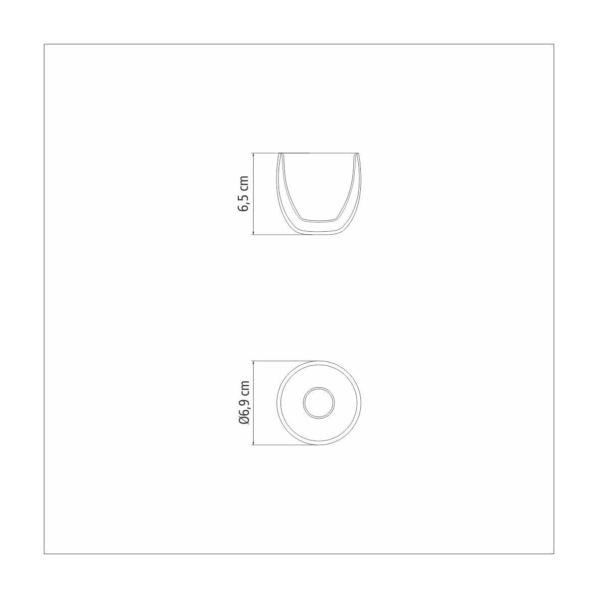 Vaso Doble Vidrio Tramontina Termico 110 Ml Cafe X2 Unid. — miniatura 3