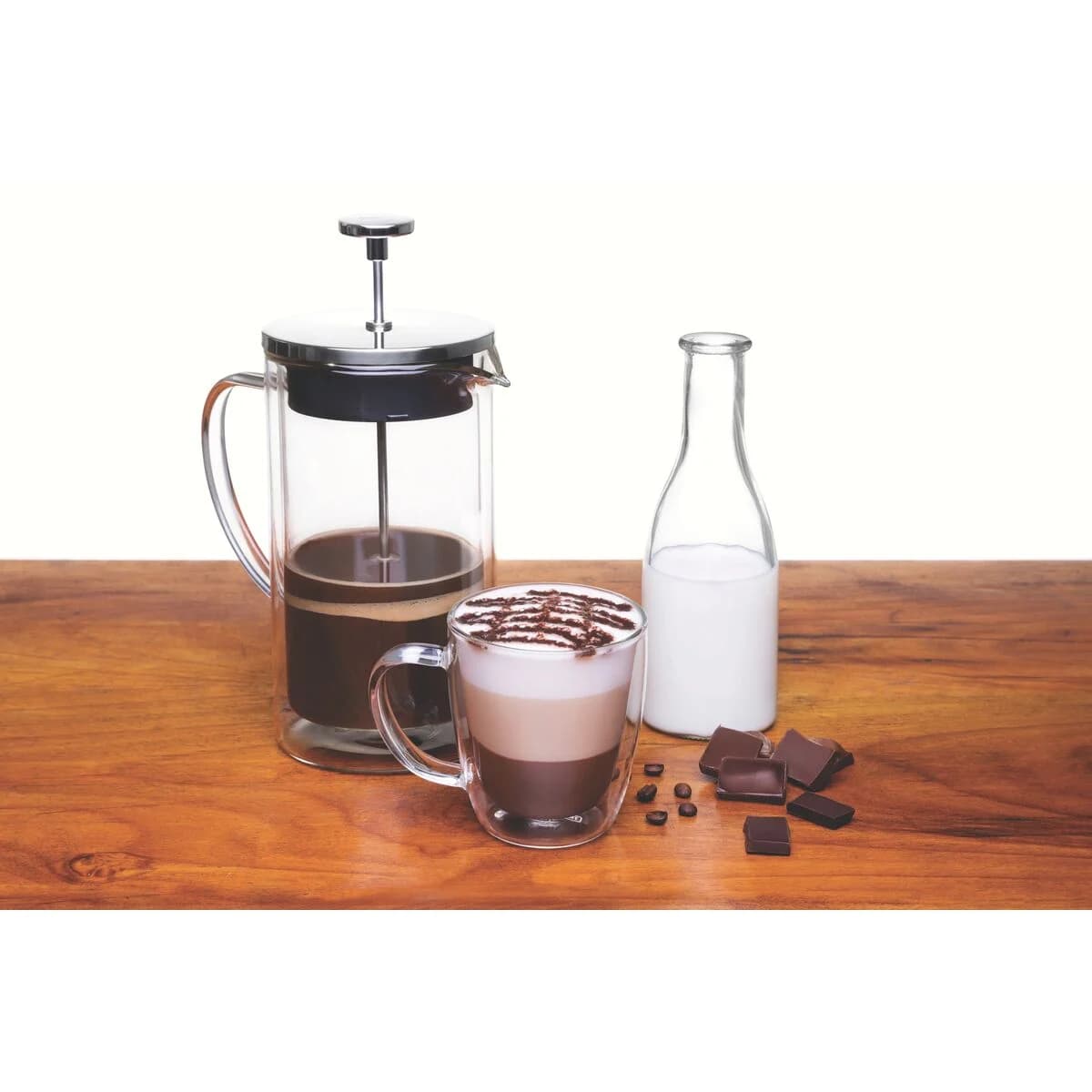 Taza Doble Vidrio Tramontina Termico 270 Ml Cafe X2 Unid. — miniatura 5