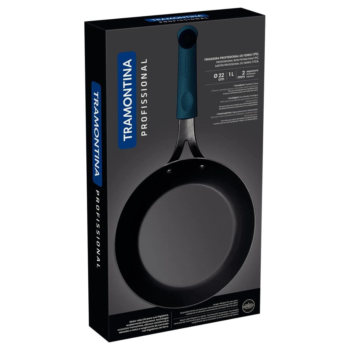 Sarten De Hierro Tramontina Profesional 22 Cm 1 Litro Negro — miniatura 2