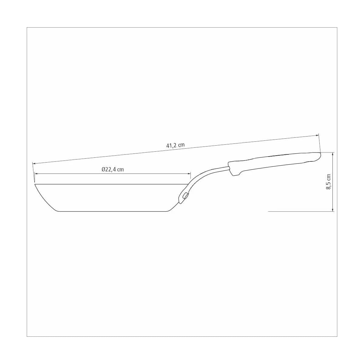 Sarten De Hierro Tramontina Profesional 22 Cm 1 Litro Negro — miniatura 4