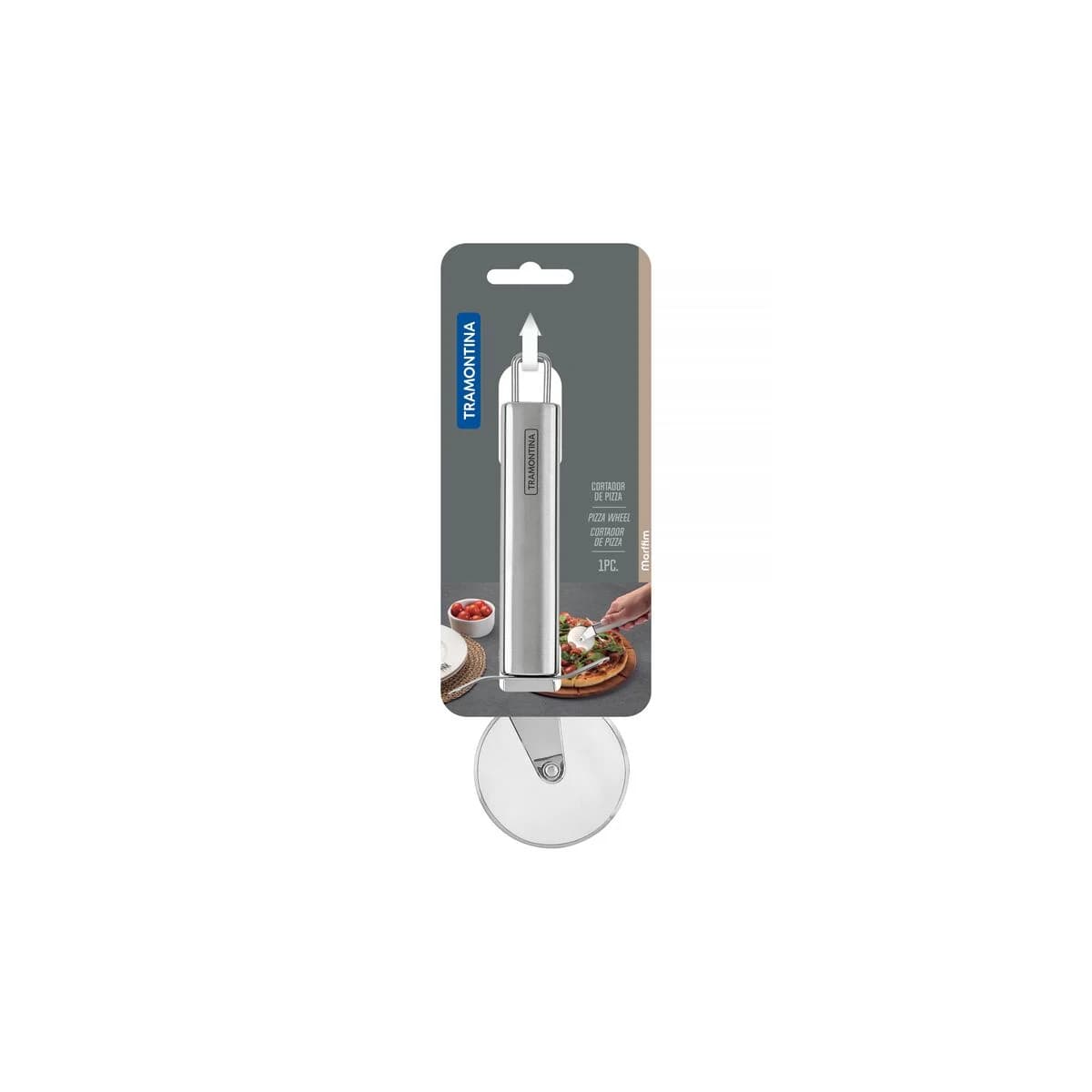 Cortador De Pizza Tramontina Acero Inoxidable Marffim — miniatura 2