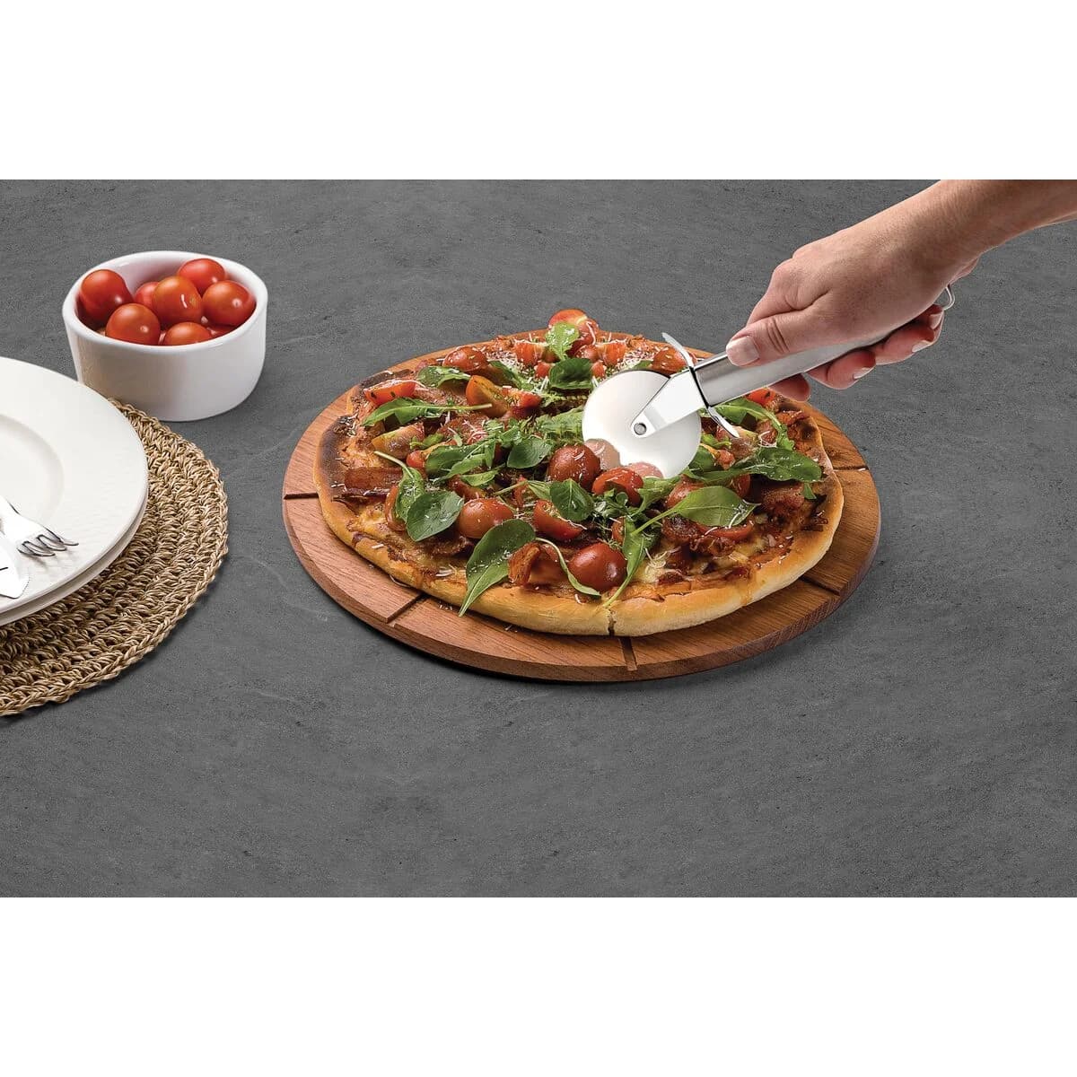 Cortador De Pizza Tramontina Acero Inoxidable Marffim — miniatura 4