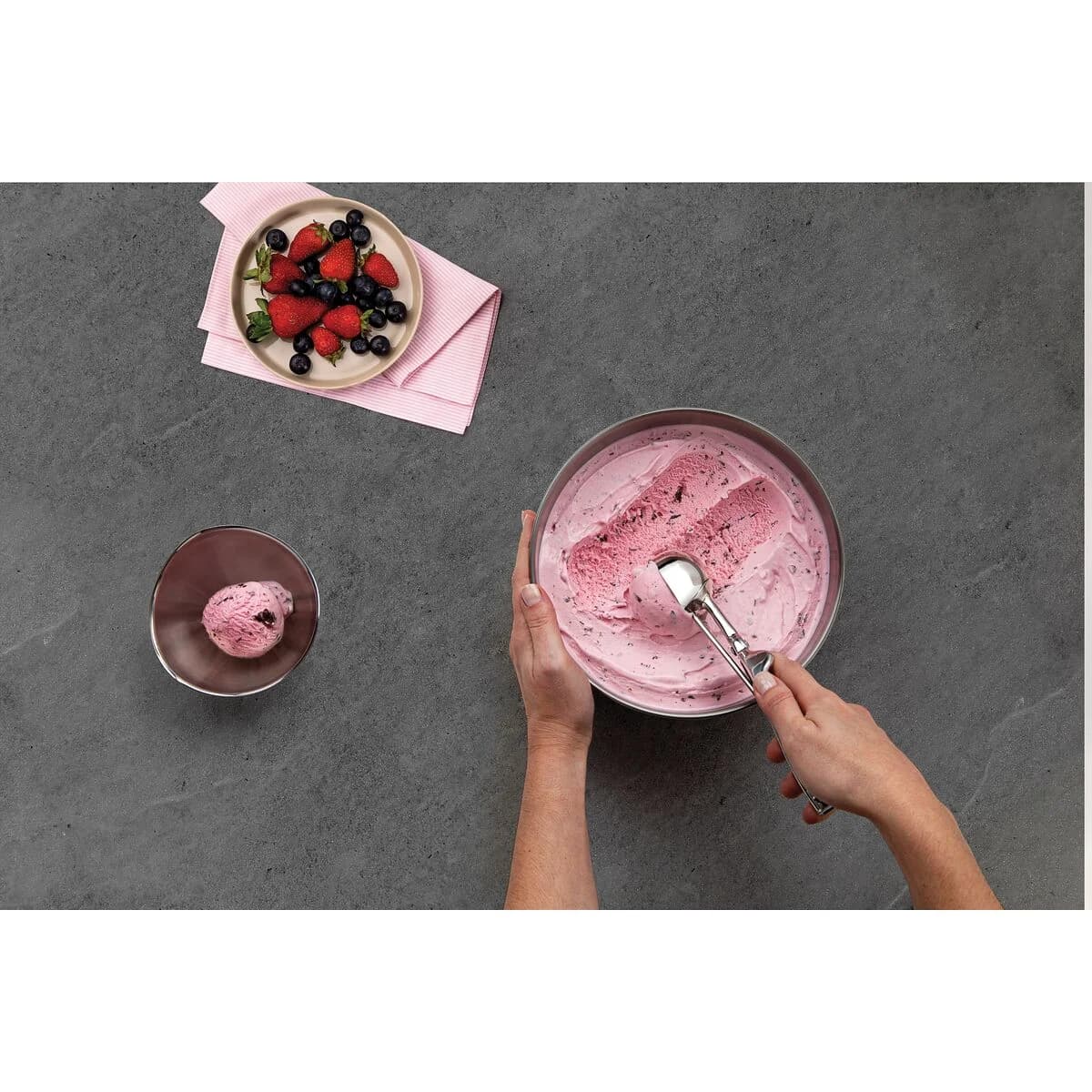 Cuchara De Helado Extractor Tramontina Acero Inox Marffim — miniatura 4