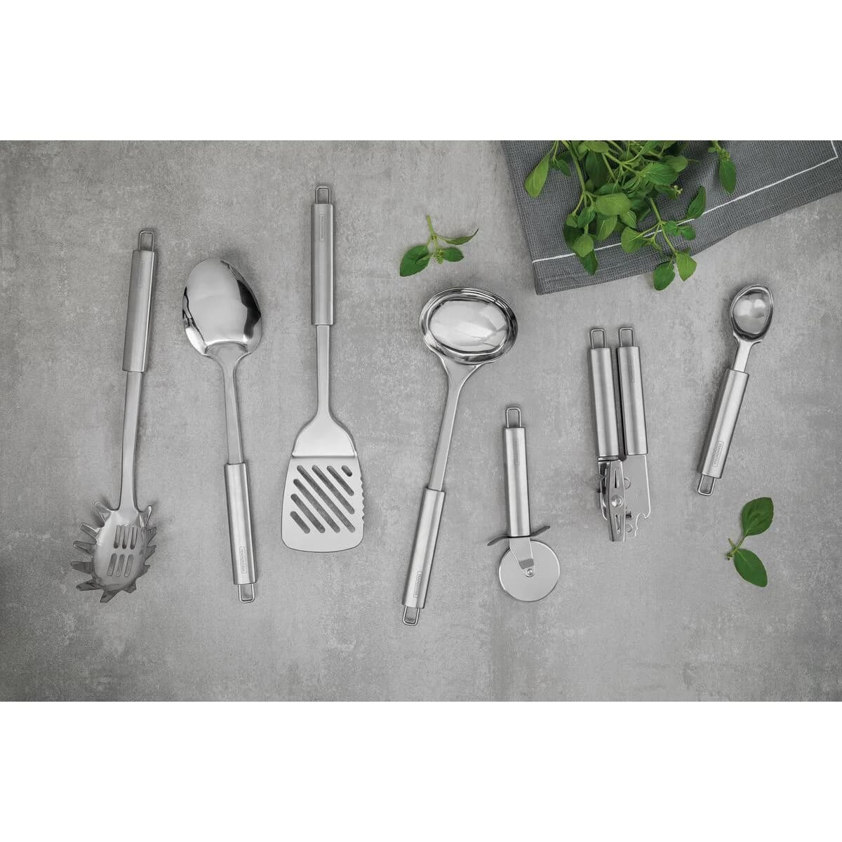 Cuchara Para Servir Pasta Tramontina Acero Inox Marffim — miniatura 5