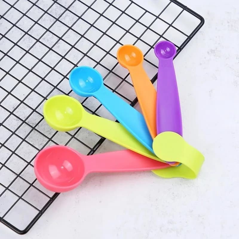 Set Cuchara Medidora 5 Piezas Plastico Reposteria Cocina — miniatura 2