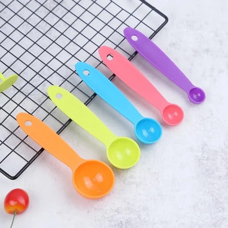 Set Cuchara Medidora 5 Piezas Plastico Reposteria Cocina — miniatura 3