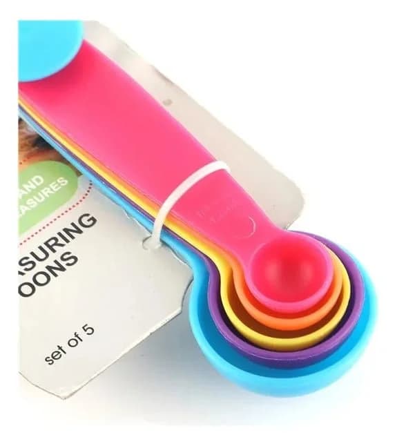 Set Cuchara Medidora 5 Piezas Plastico Reposteria Cocina — miniatura 4