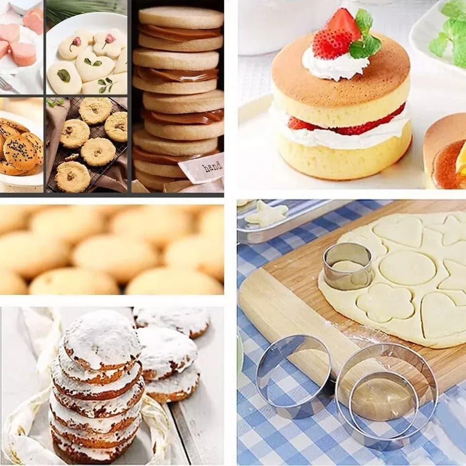 Moldes Cortantes Para Galletas Reposteria Acero X 5 Uni — miniatura 5