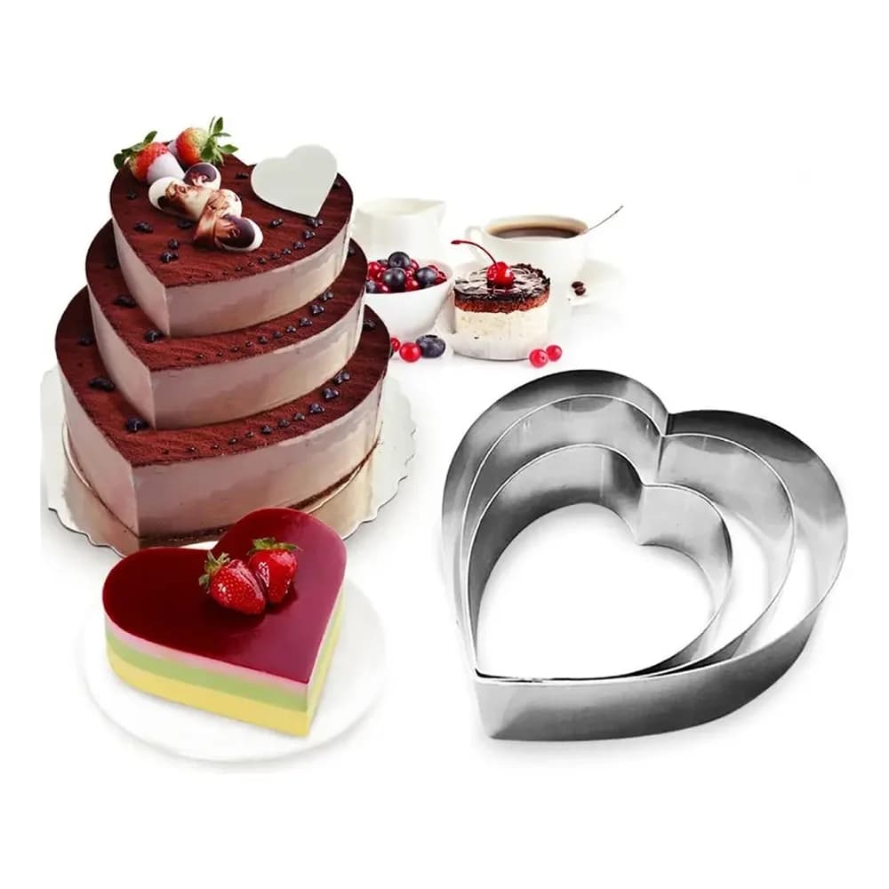 Moldes Cortantes Para Galletas Reposteria Acero X 3 Uni — imagen 1 de 3