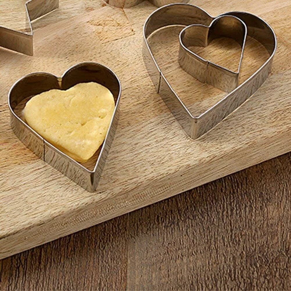 Moldes Cortantes Para Galletas Reposteria Acero X 3 Uni — miniatura 2