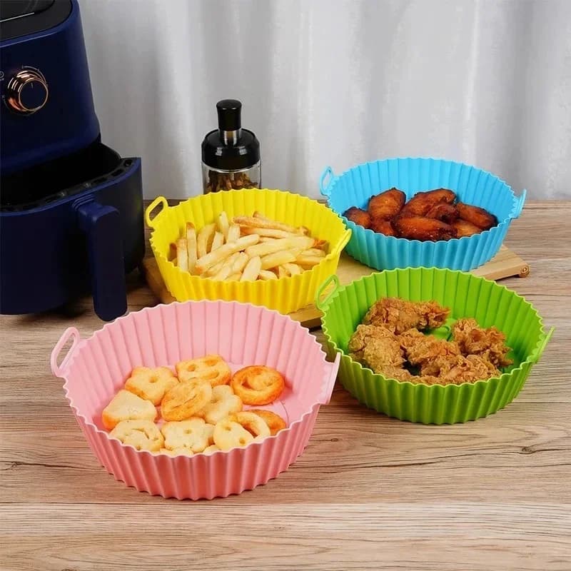 Bandeja De Silicona Para Freidora De Aire Sin Aceite 20 Cm — miniatura 3