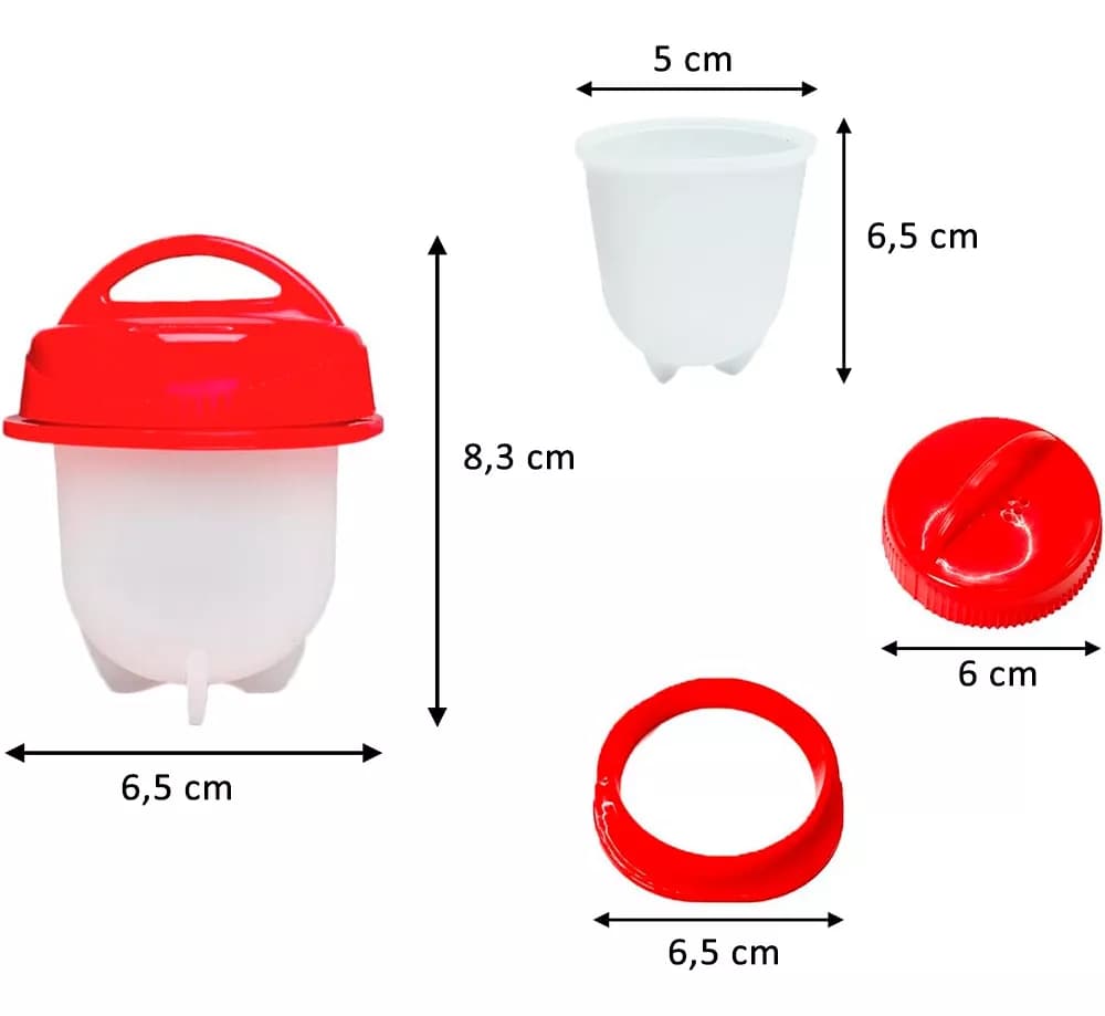 Hervidor De Huevo Molde Silicona X 6 Uni — imagen 4 de 6