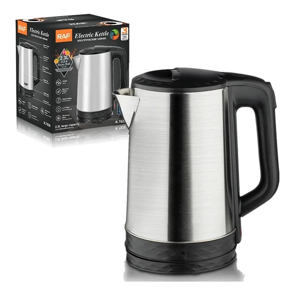 Jarra Eléctrica Tetera Acero Inox 2,3 L Garantía Grupo Dos — imagen 1 de 6