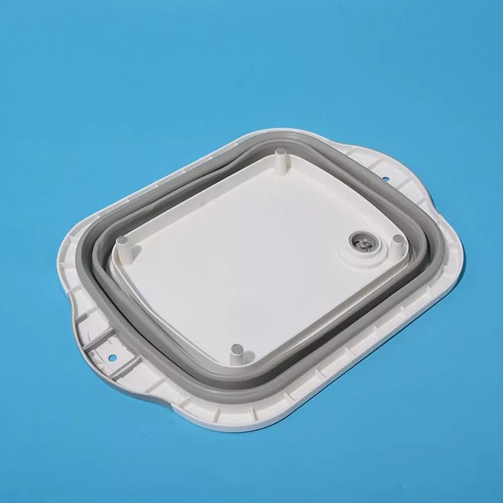 Tabla Cortar Picar Bandeja Colador Canasto Plegable Silicona — miniatura 7