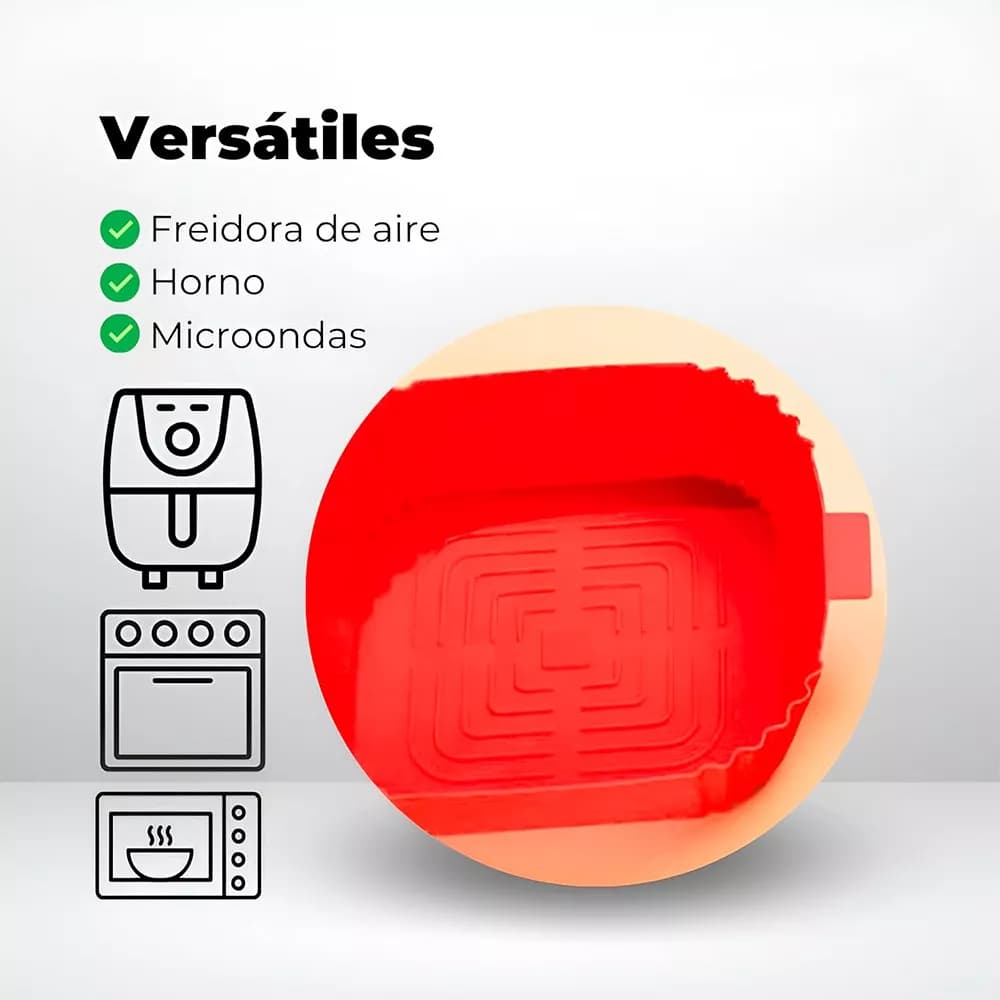 Bandeja De Silicona Para Freidora De Aire Sin Aceite 16 Cm — imagen 4 de 5