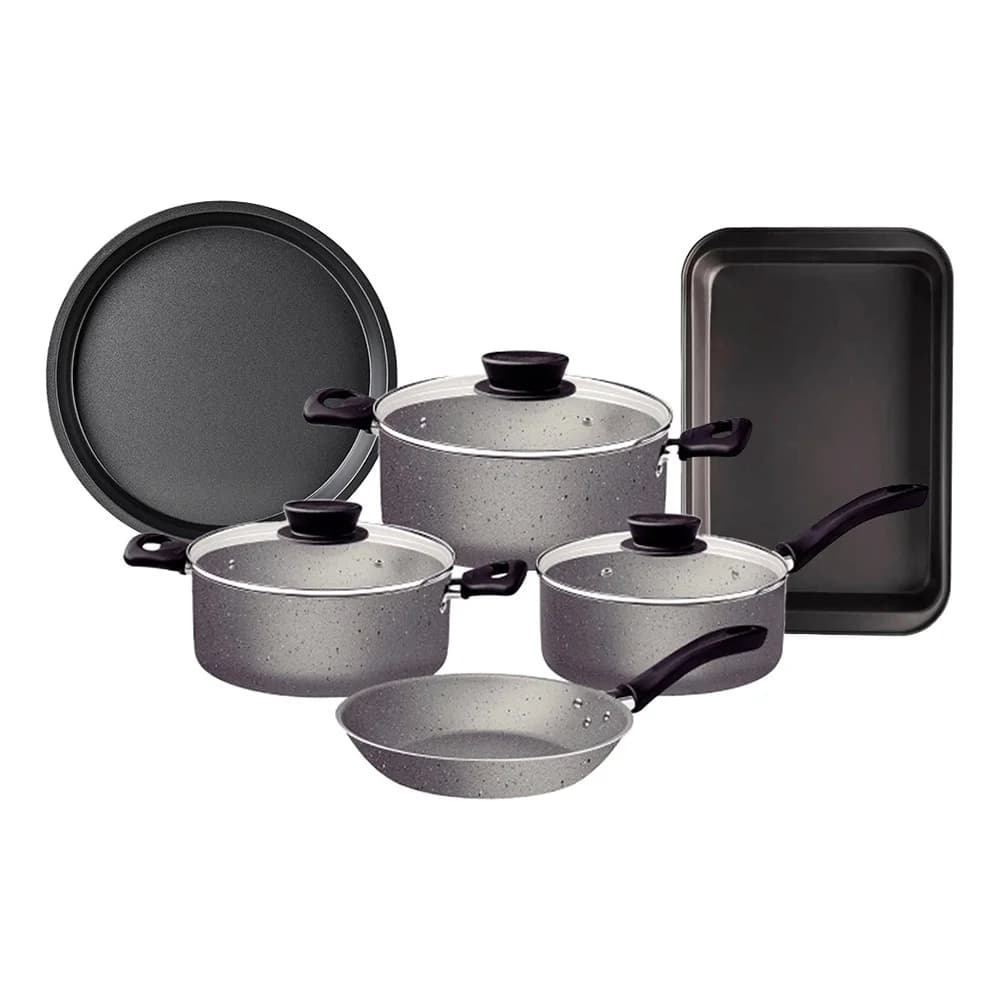 Juego De Ollas Tramontina Bateria De Cocina 9 Piezas Asadera — imagen 1 de 7