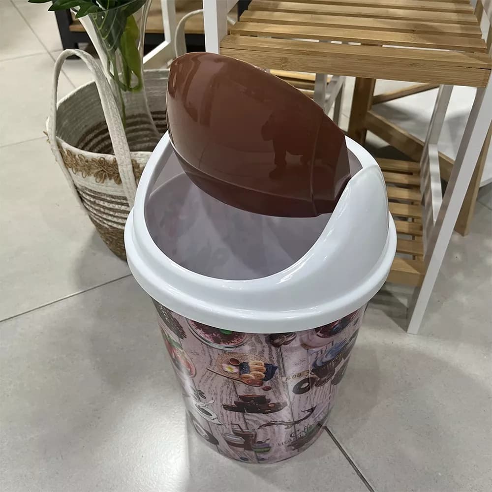 Papelera De Basura Basurero Tapa Vaiven 18 L Residuos — imagen 2 de 4
