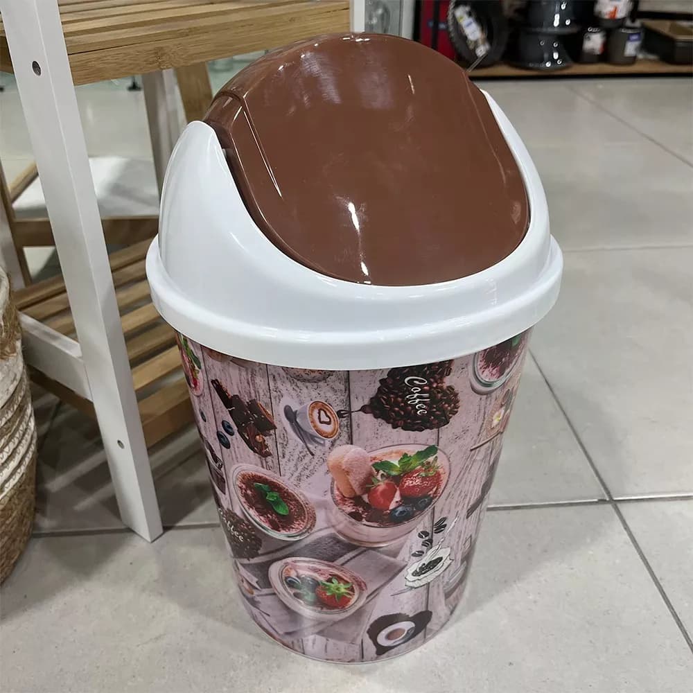 Papelera De Basura Basurero Tapa Vaiven 18 L Residuos — imagen 4 de 4
