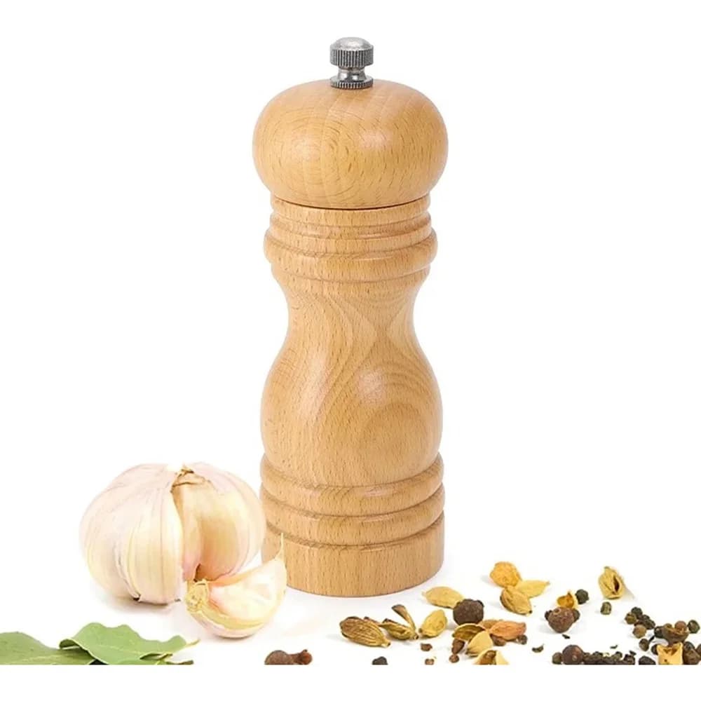 Molinillo De Madera 16 Cm Manual Cocina Salero Pimentero — imagen 1 de 4