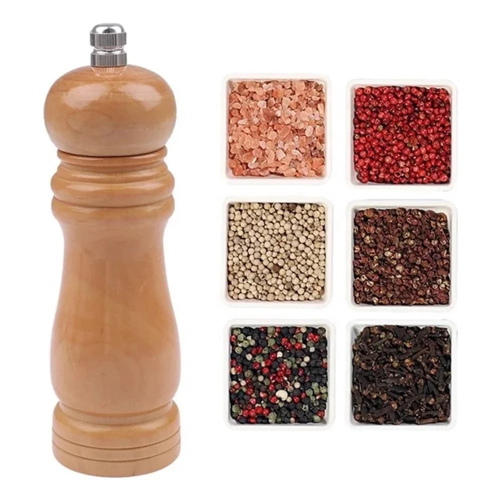 Molinillo De Madera 16 Cm Manual Cocina Salero Pimentero — miniatura 2