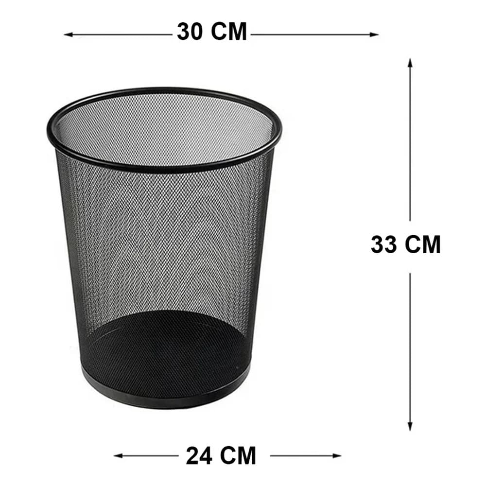 Papelera De Basura Metálica Contenedor De Residuos 30 X 33 — miniatura 3