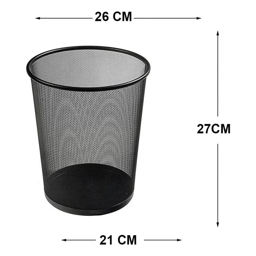 Papelera De Basura Metálica Contenedor De Residuos 26 X 27 — miniatura 4