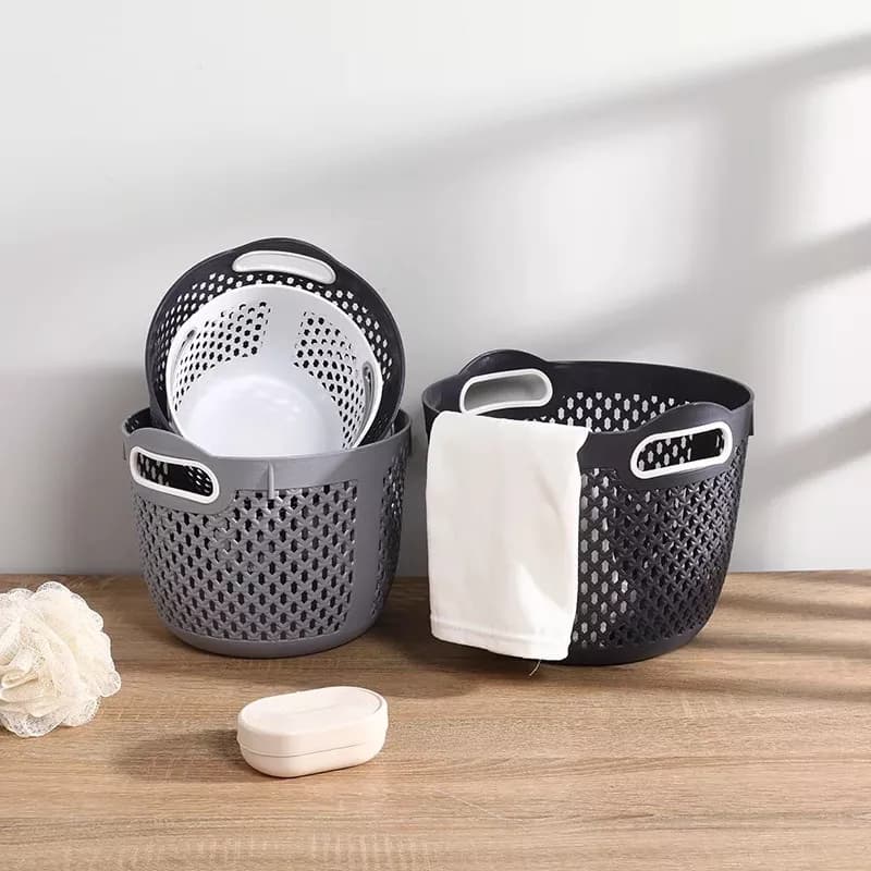 Canasto Cesto De Ropa Sucia Organizador De Baño 29 Cm — miniatura 4