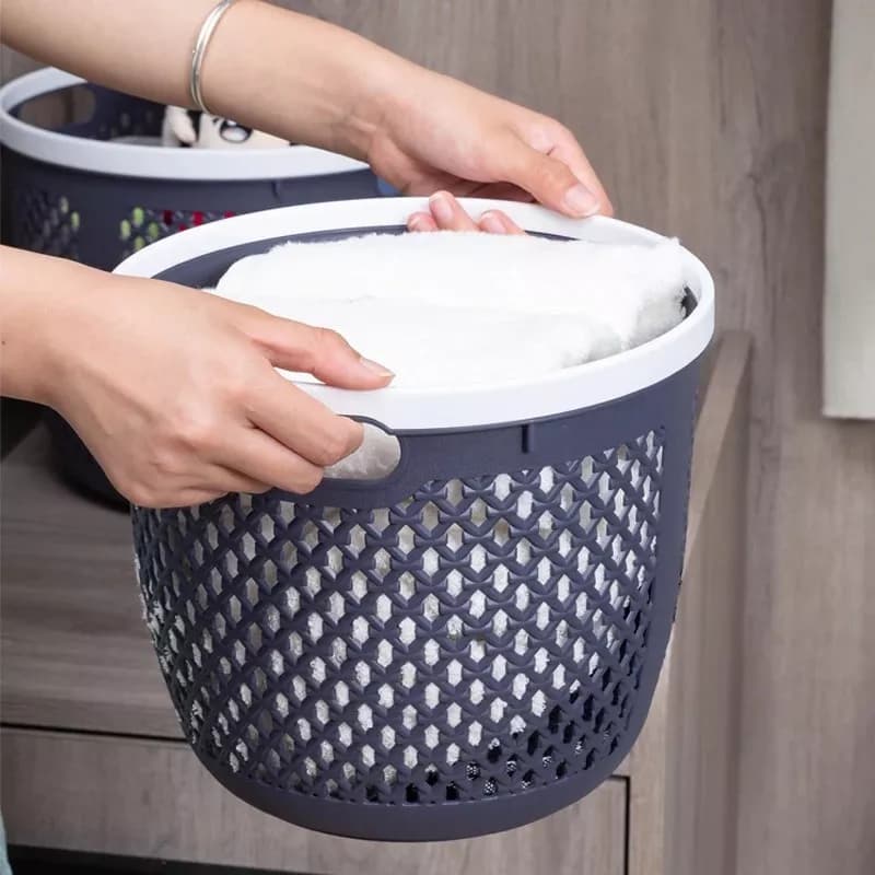 Canasto Cesto De Ropa Sucia Organizador De Baño 29 Cm — miniatura 5