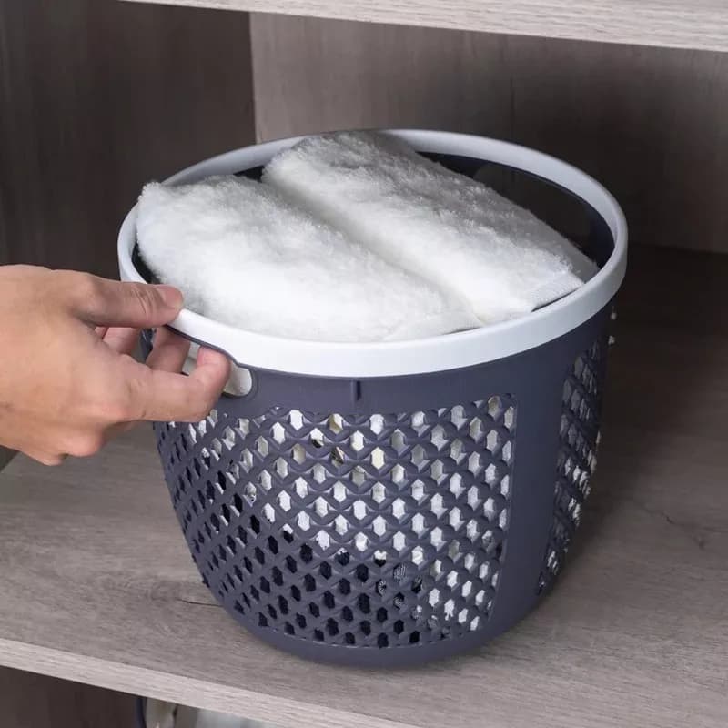 Canasto Cesto De Ropa Sucia Organizador De Baño 29 Cm — miniatura 6