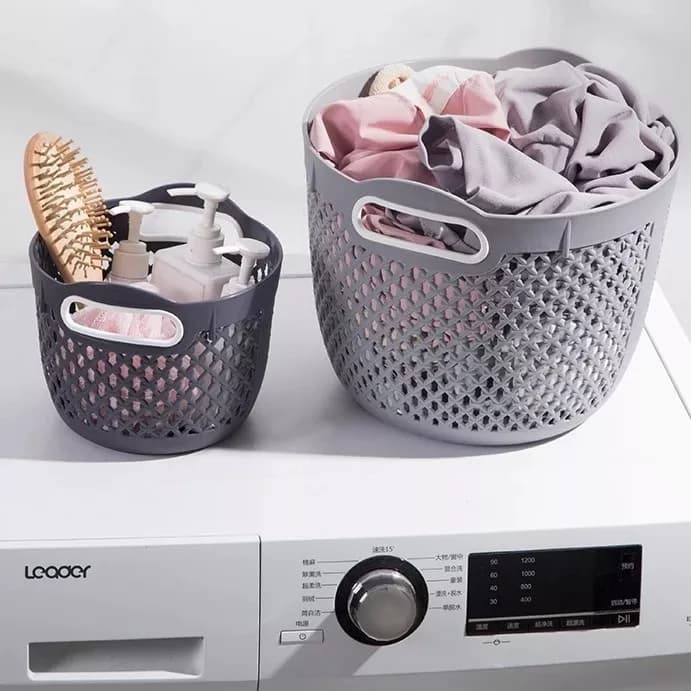 Canasto Cesto De Ropa Sucia Organizador De Baño 29 Cm — miniatura 7