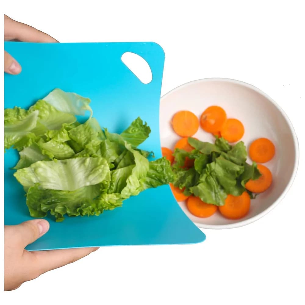 Juego De Tabla Plastico Flexible Para Picar Cortar 2 Piezas — miniatura 5
