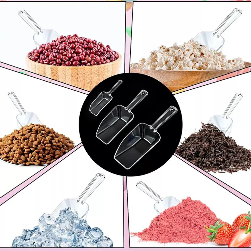 Juego De Pala Cucharas Para Hielo Semillas 3 Piezas Acrílico — miniatura 3