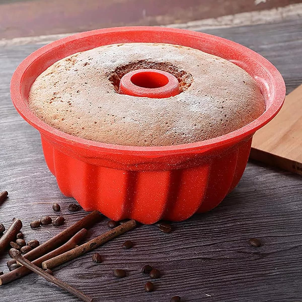 Molde De Silicona Tubo Para Flan Torta Budín 23 X 10 Cm — miniatura 6
