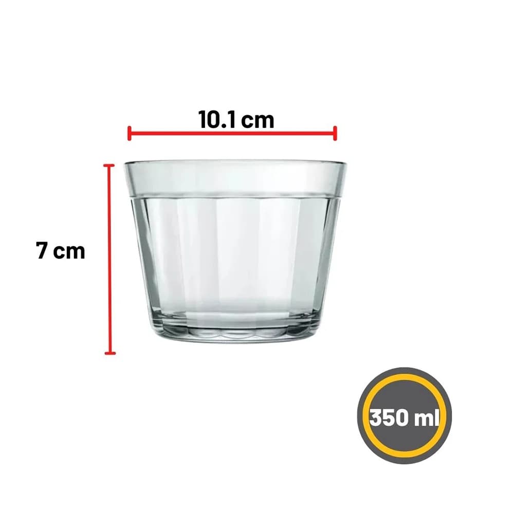 Bowl Multiuso De Vidrio Nadir Americano 350 Ml X6 Unidades — miniatura 3