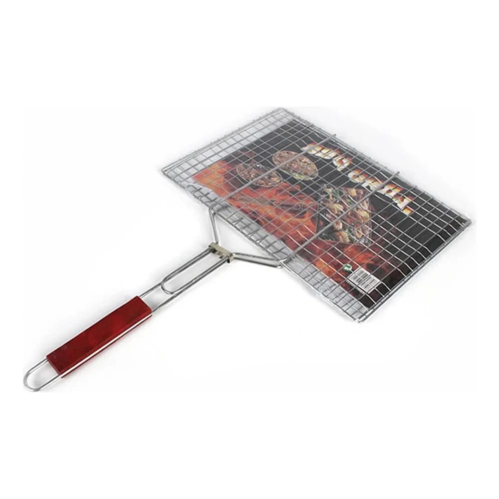 Grill Parrillero Para Carne Pescado Verdura Rejilla Portatil — imagen 1 de 5