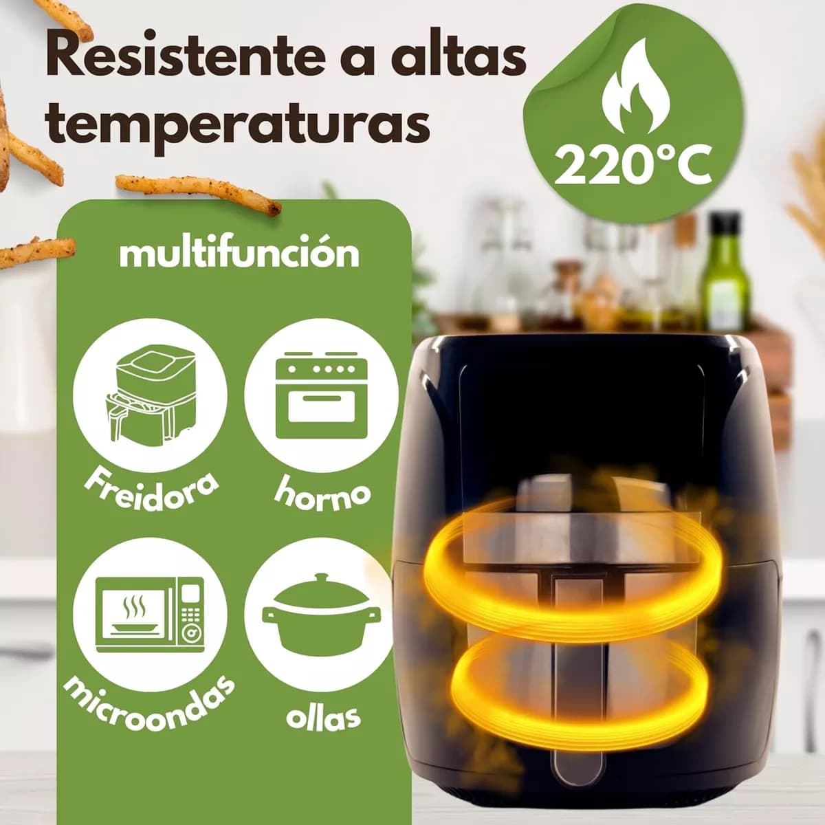 Bandejas De Papel Para Freidora De Aire Sin Aceite 50 Uni — miniatura 6