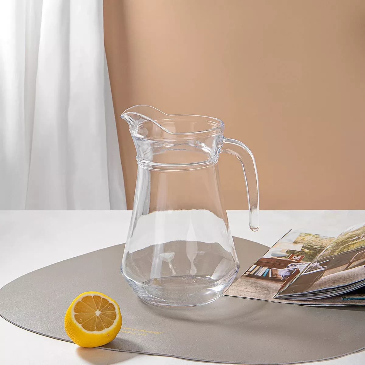 Jarra De Vidrio 1,4 L X 6 Uni Tragos Jugos Eventos Fiestas — miniatura 4