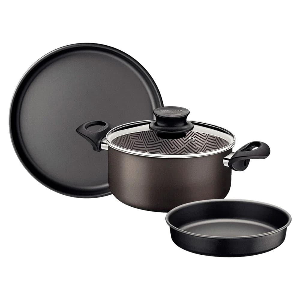 Juego Tramontina Kit Olla Asadera Tortera 3 Piezas Teflon — imagen 1 de 1
